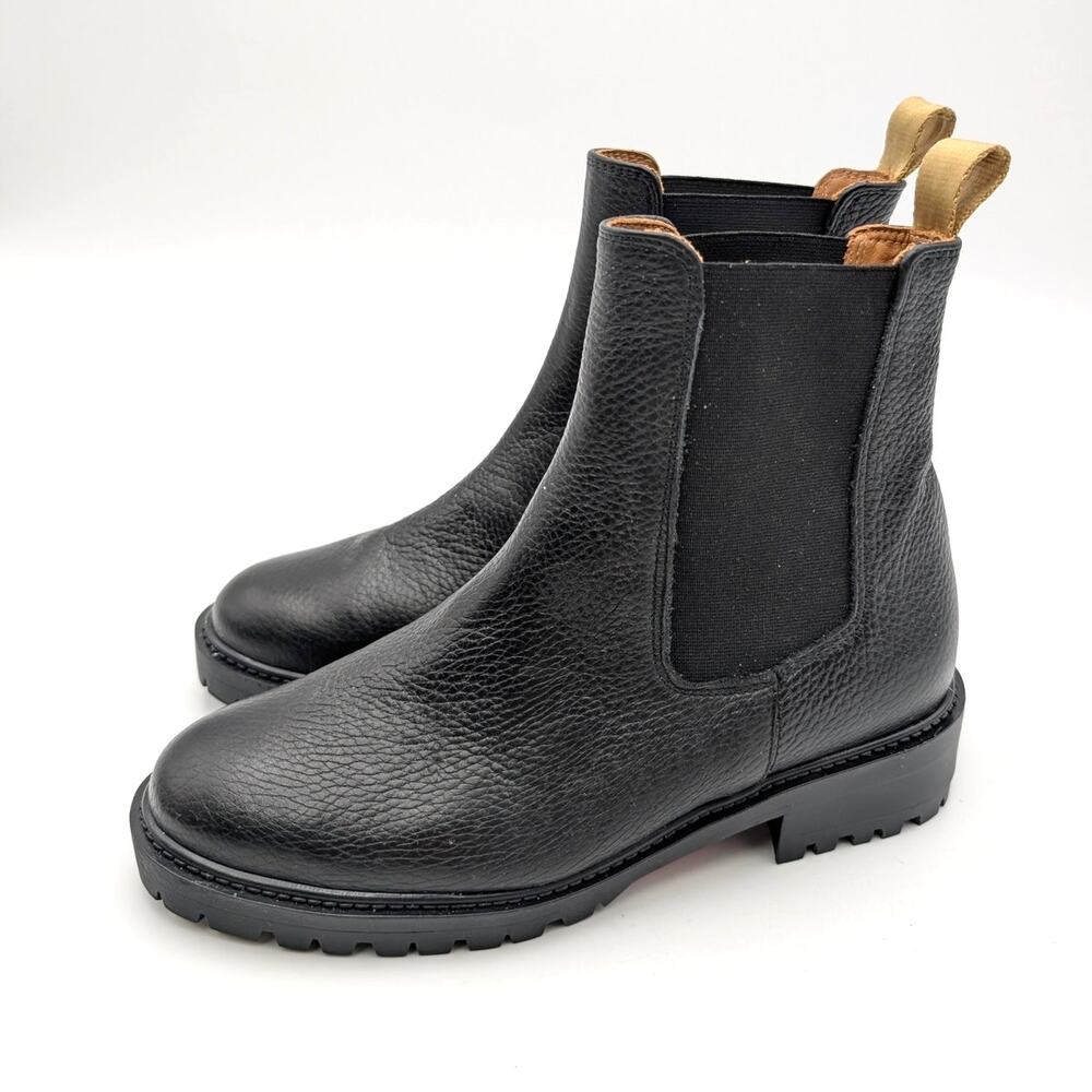 LK Bennett Cadea Chelsea Ankle Boots Pull-On Women's Black Size US6 EU37